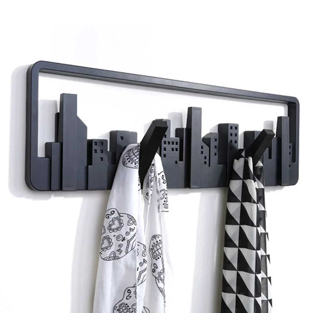 Multipurpose Wall Mount Living Room Black Home Pastoral Style Coat Hanger Decorative Sturdy Hook Durable Storage Bedroom