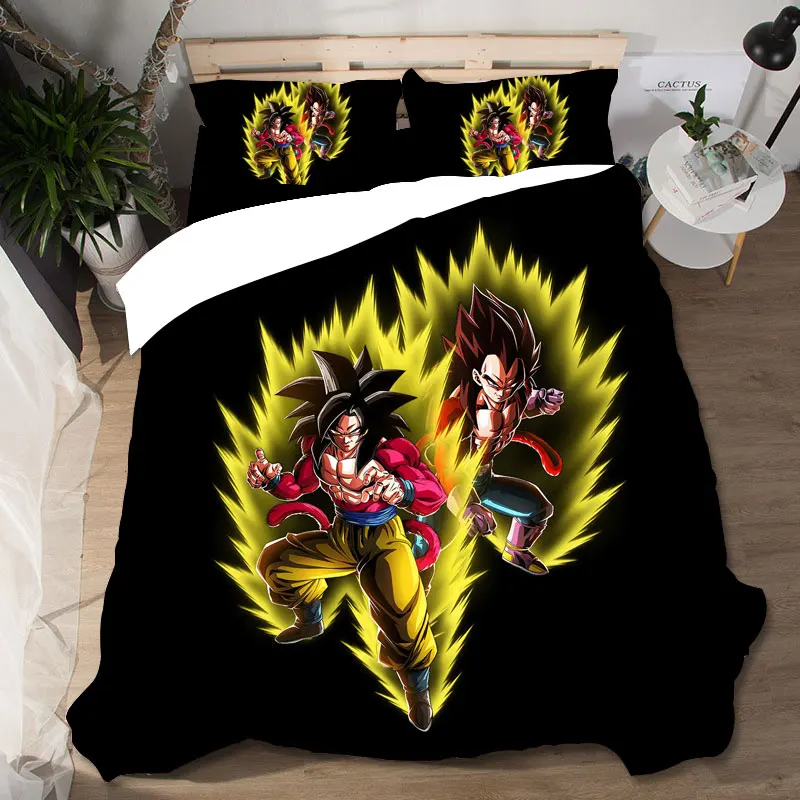 Домашний текстиль постельное белье Качество Dragon Ball Ropa De Cama Твин сабанас 3d комплект постельного белья королевского размера Постельное белье евро постельное белье поплин