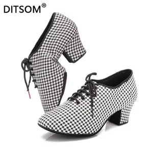 Image 1 - Latin Dance Shoes For Women International Modern Dance Shoes Ladies Leather Ballroom Waltz Tango Foxtrot Quick Step Shoes
