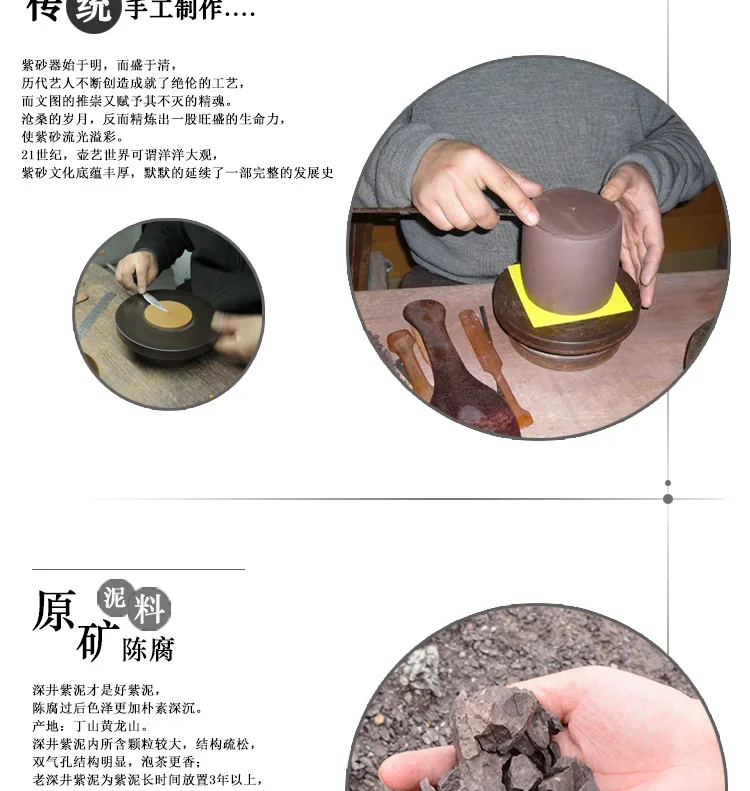 por autêntico bule de bambu minério despido qing cimento bambu