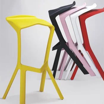 

Modern creative shark mouth plastic high stools dining chairs for dining rooms restaurant furniture bar kitchen cafe living room