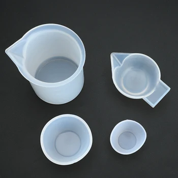 

4pcs Mixing Cups Silicone Mold Epoxy Resin Tools Measuring Cup DIY Handmade Jewelry Making Tool Kits