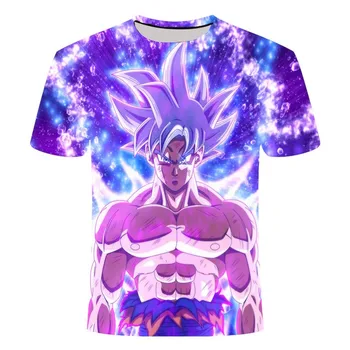 

New Dragon Ball Z T-shirt Men's Summer 3D Printing Super Saiyan Goku Black 3D Printing Dragon Ball Casual T-shirt Tops T-shirt