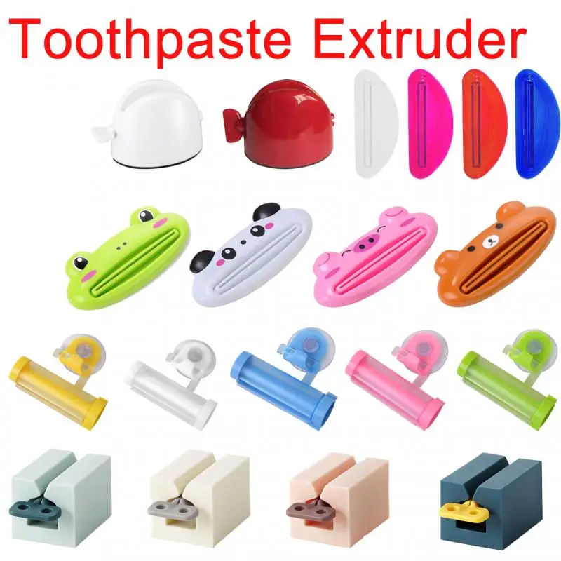 Accesorios de baño pasta de dientes dispositivo multifuncional de limpiador Facial Clips exprimidores Manual perezoso tubo exprimidor de prensa
