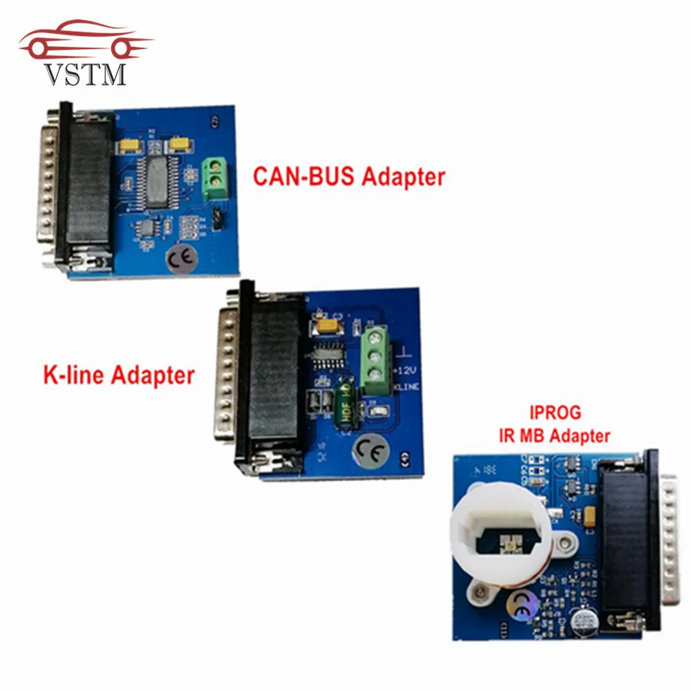 IR MB+ CAN BUS+ K-LINE адаптер для IPROG+ IProg Pro программист iProg - Цвет: 3 adapters