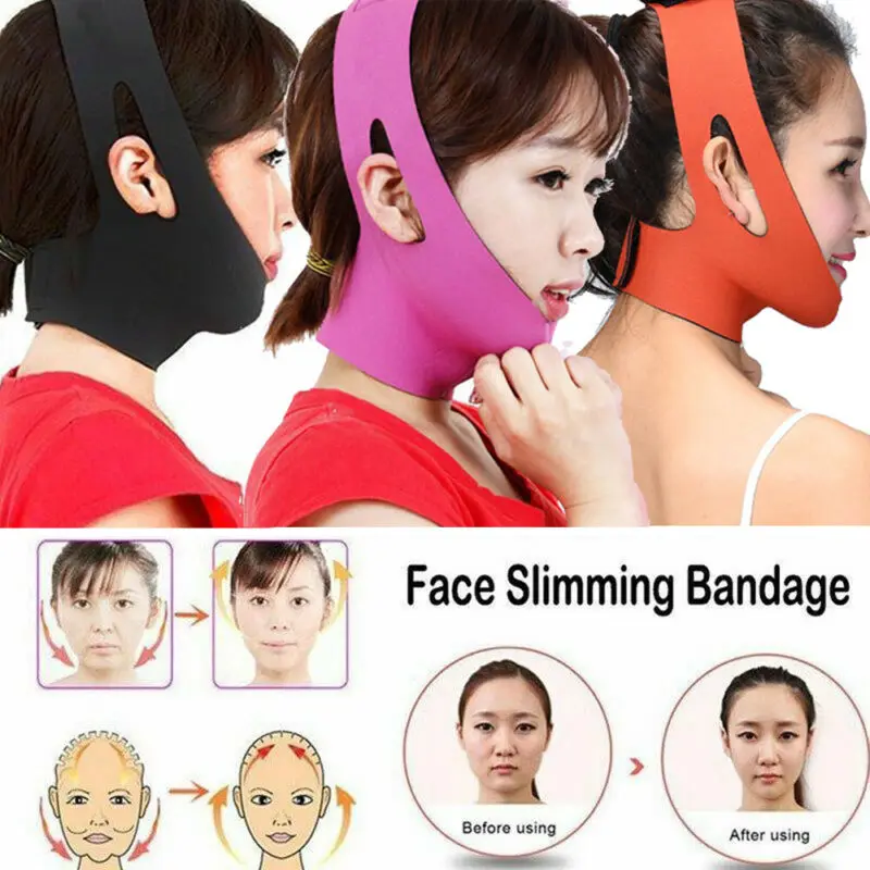 

New V-Face Shaper Reduce Double Chin Slimming Bandage Mask Belt Shape Face-lift Bandage Belt Shape Facial Lift Strap Shape
