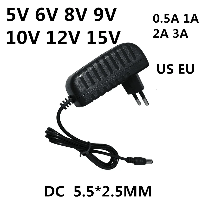 AC 110-240V DC 5V 6V 8V 9V 10V 12V 15V 0.5A 1A 2A 3A Universal Power Adapter Supply Charger adaptor Eu Us for LED light strips charger adapter,power supply adapter