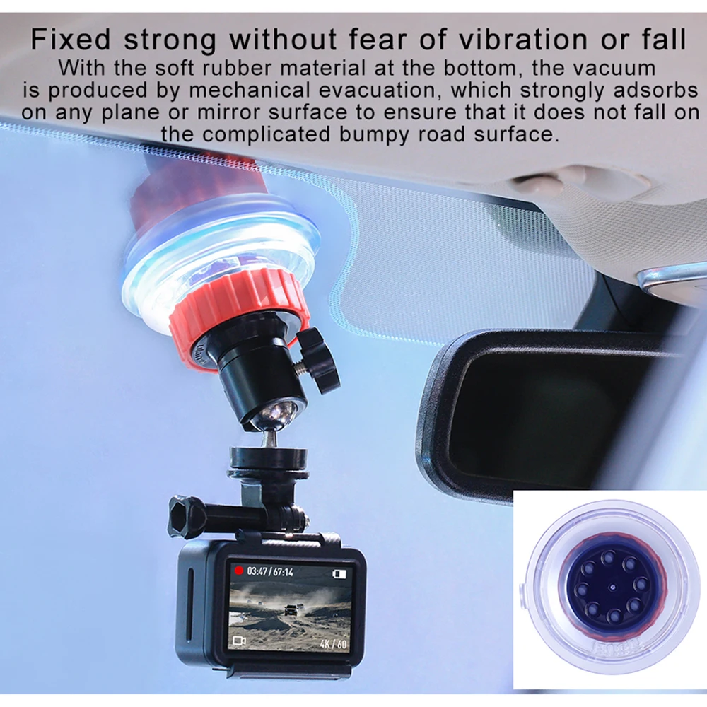 Ulanzi U-50 общего транспортного средства кронштейн присоски Sucktion держатель для DJI Osmo экшн GoPro7/6/5 спорт Экшн камеры Камера аксессуары