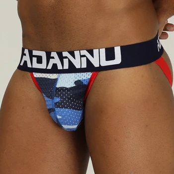 

2020 Sexy Gay Underwear Men Thong Men Jockstrap Mens Modal Thongs And strings Sissy Panties String Men Lingerie Men Cueca AD186