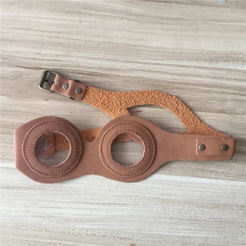 

Adult Halloween Cosplay Pilot Retro Glasses Steampunk Leather Eye Mask Costumes Mask