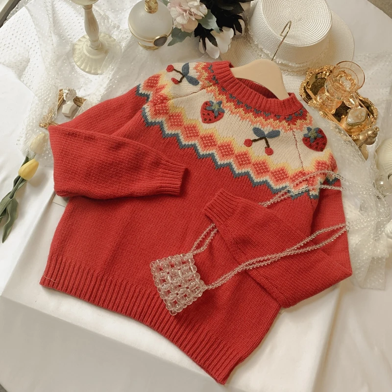Japanese Sweater Jumper Women Autumn Winter Lazy