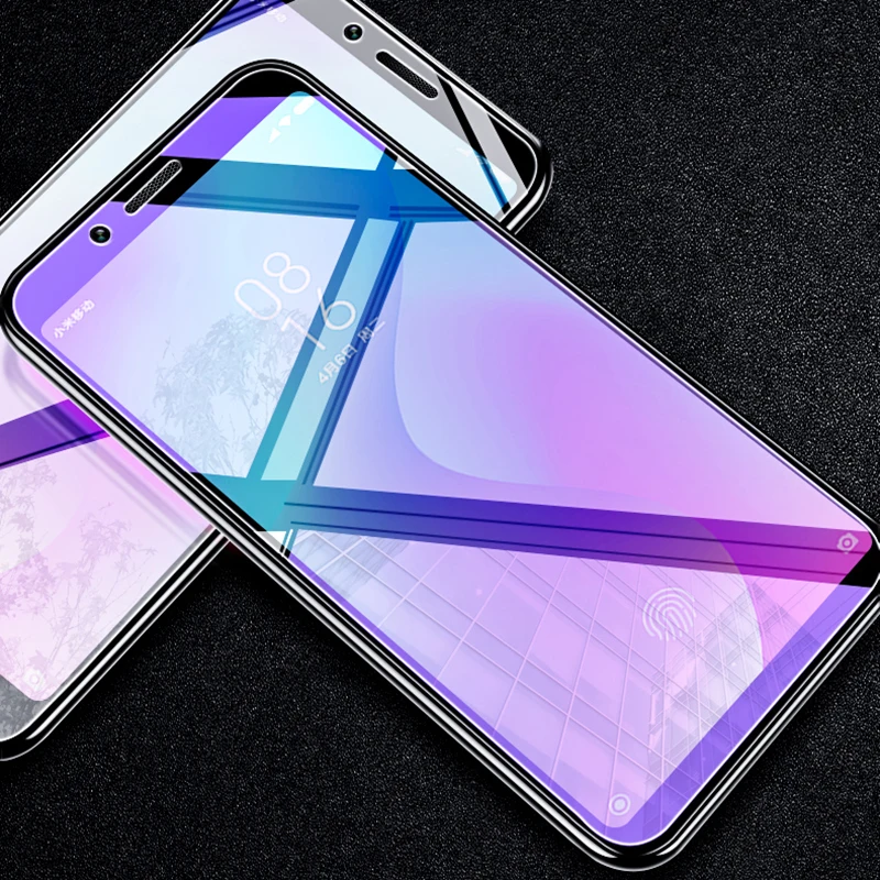 

OriWood For Xiaomi Redmi 7A 7 Mi CC9 CC9E Full Cover Anti Blue 9H Tempered Glass Anti-blue Purple Light Screen Protector Film