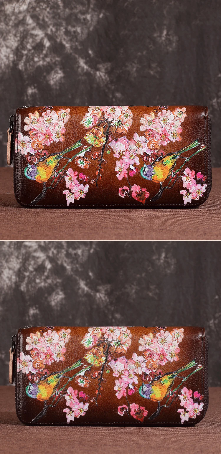qualidade feminina couro genuíno estilo retro bolsa