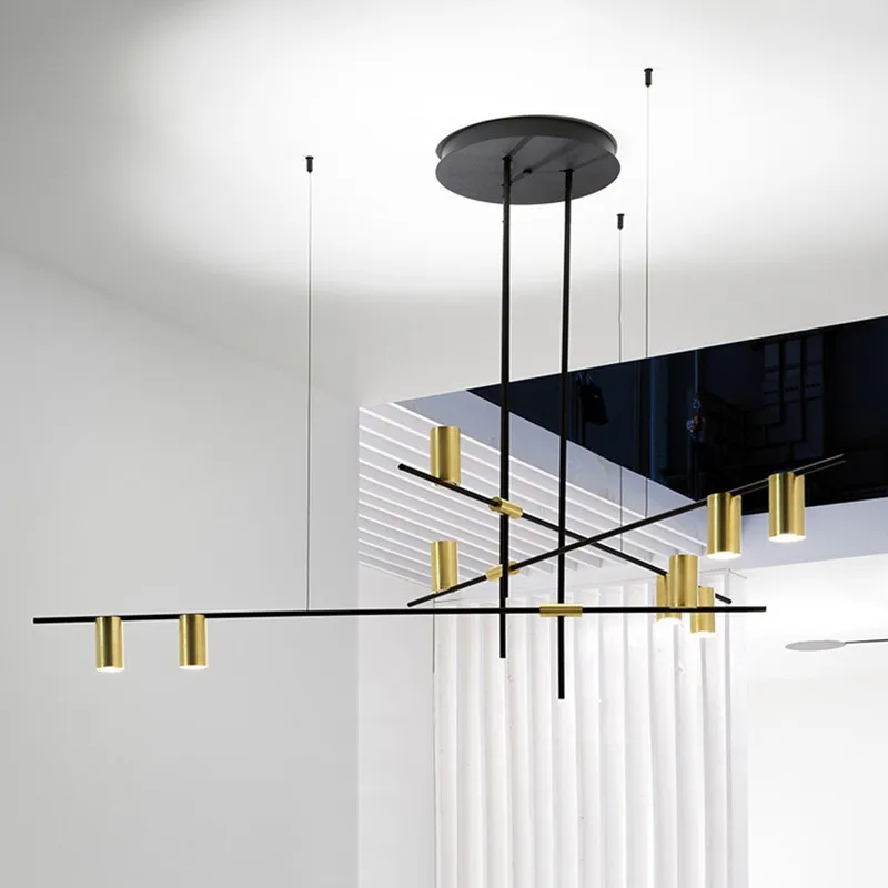 

Modern Lustre G4 Led Chandelier Rod Hang Chandelier For Living Room Loft Chandelier Lighting Indoor Hanglamp Fixtures