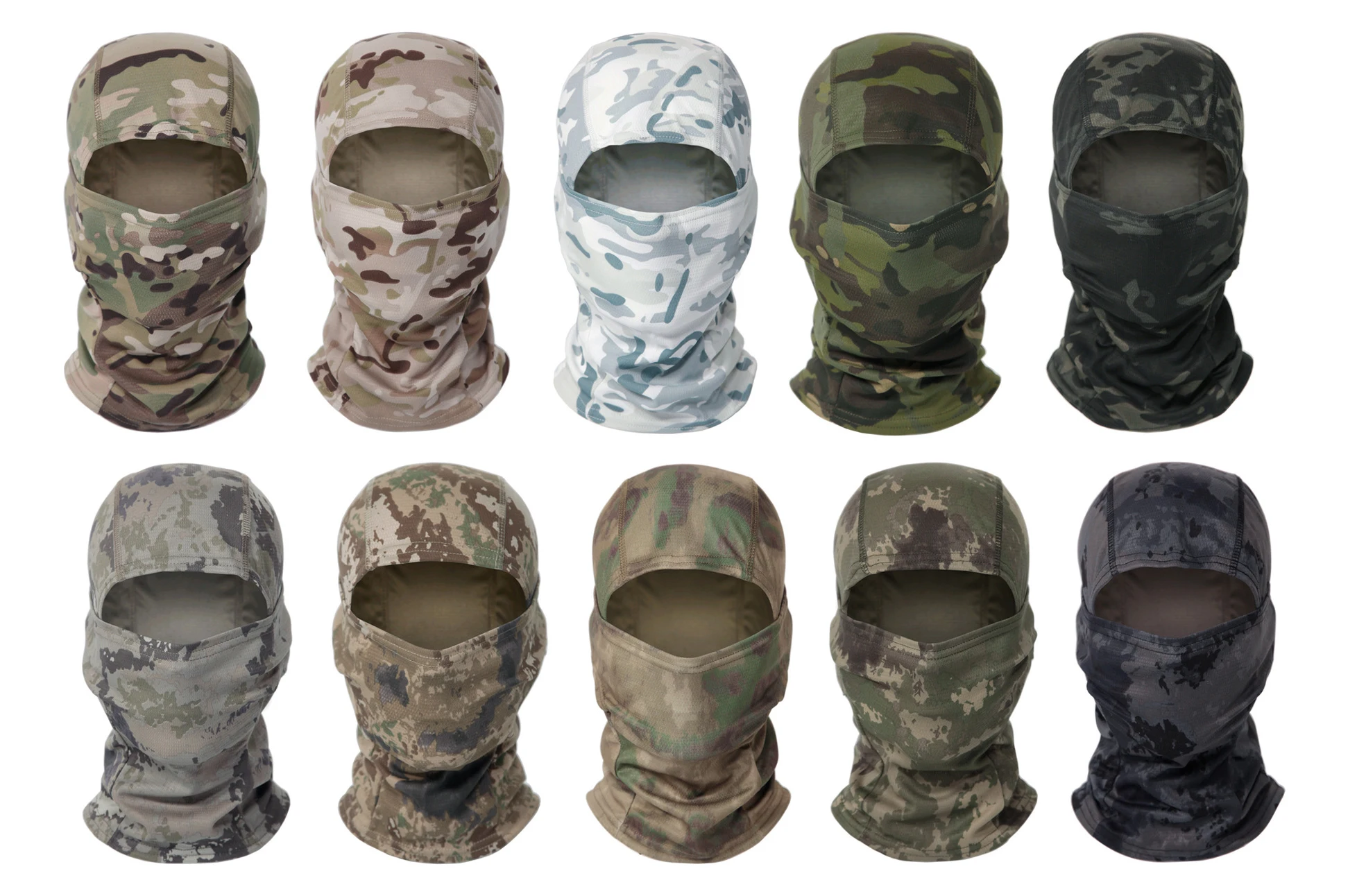 Camouflage Balaclava Full Face Mask Cap Cycling Hunting Ski Army Bike Military Helmet Tactical Airsoft Cap Mask Hat