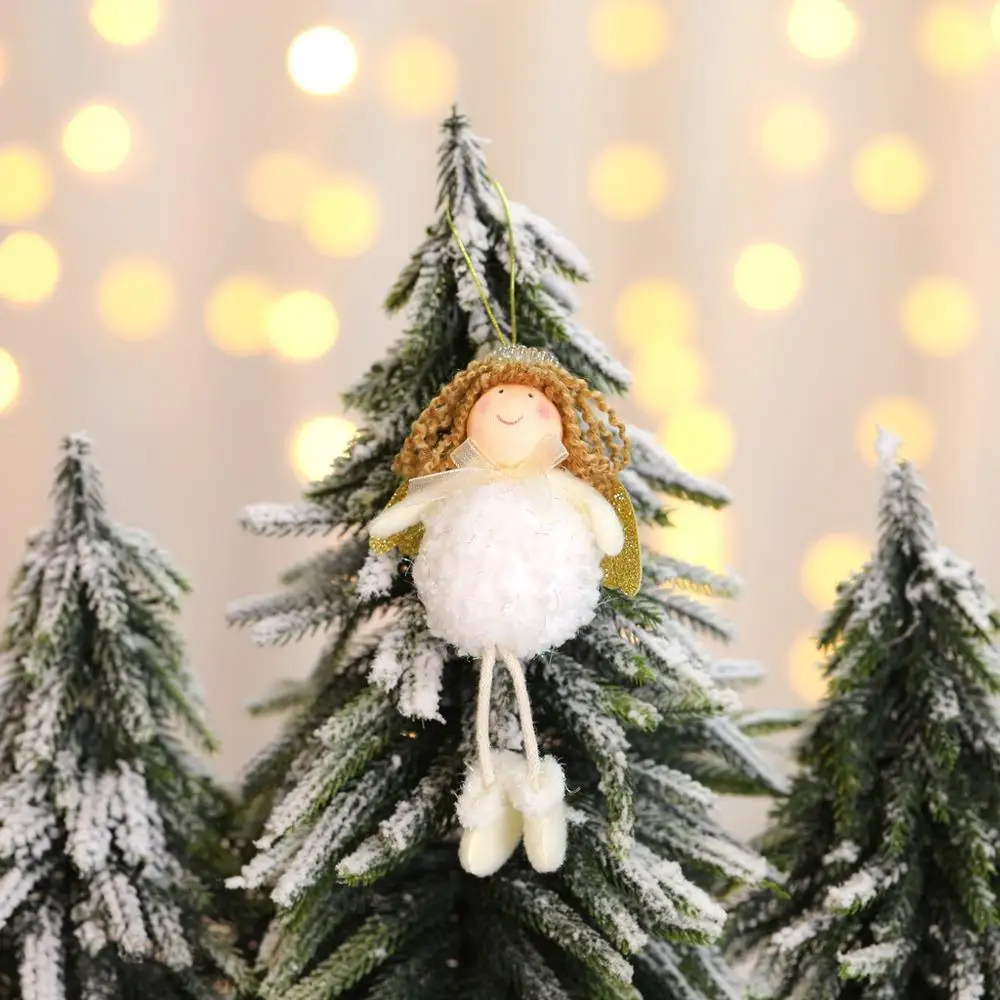 Милый Санта-Клаус, снеговик, кукла, украшения, подвески, Рождественская елка, висячие украшения для дома, свадьбы, рождественские, вечерние, декор 62336 - Цвет: 2PD-63014-4