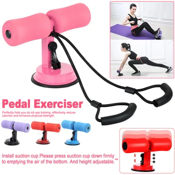 

2pcs/set Ab Rollers Push-up Assistant Portable Situp Bar Tension Rope Home Gym Self-suction Pedal Exerciser Body Building