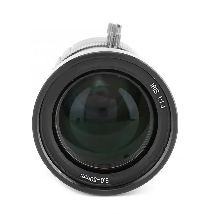 5-50 мм 3MP CS-Mount Zoom HD Ручная настройка апертуры объектива для камеры безопасности