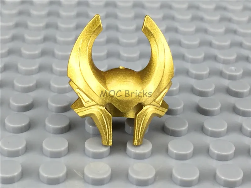 10 компл./лот кубики MOC DIY Окрашенные золотые панцири шлем Меч Набор оружие
