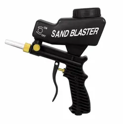 Mini pistolet de sablage pneumatique à gravité Portable, ensemble de sablage, dispositif de sablage à la rouille, Machine de pulvérisation réglable 