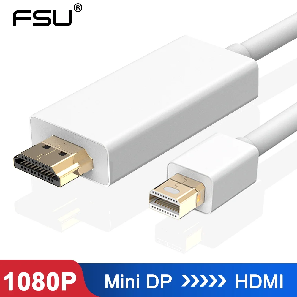 FSU 6 футов 1 8 м интерфейс Thunderbolt мини порт дисплея DP HDMI адаптер кабель для Apple Mac Macbook