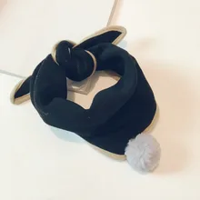 Стильный детский однотонный шарф, модное треугольное полотенце в Корейском стиле для мальчиков и девочек 22