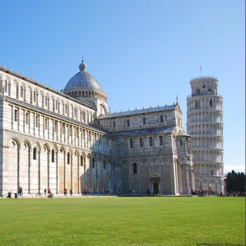  Leaning Tower of Pisa famous Building Crystal inlaid with gold Assembling Souvenirs Tower structure