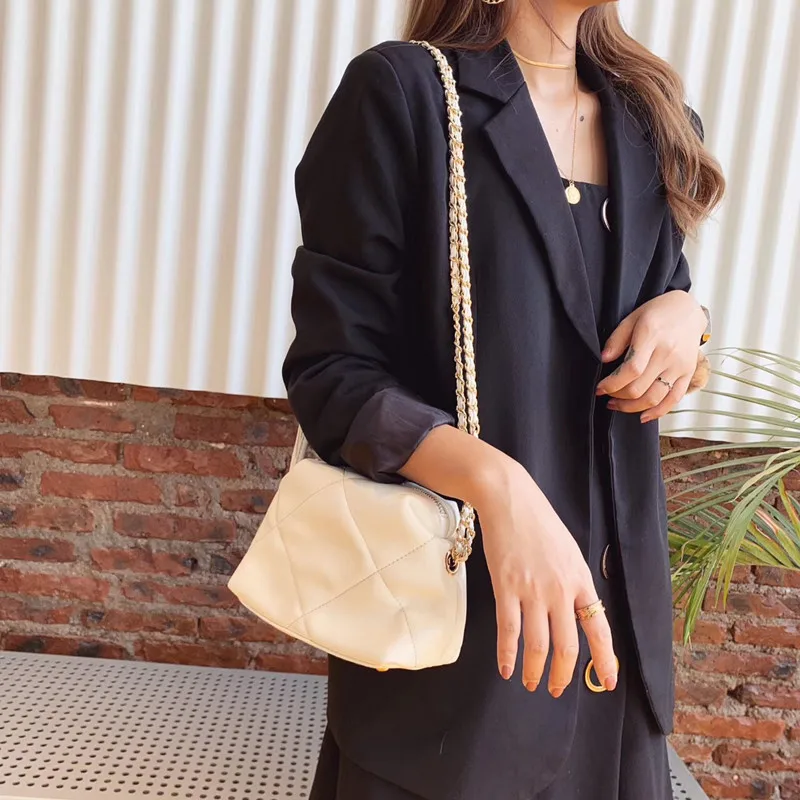 Hot Handbag Women's Single Shoulder Messenger Crossbody Shoulder Bag Leather Dumplings Clouds Package Female Clutch ladies