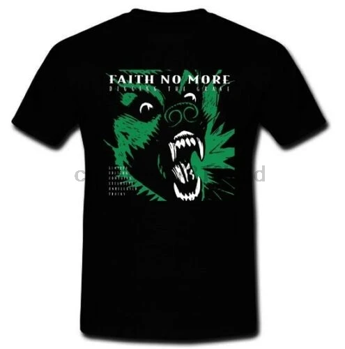 Черная футболка-тройник с надписью Faith No More Digging The Grave размеры S M L XL 2XL | Мужская