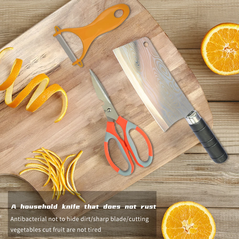 Xyj Chef Knives Set Sharp 3cr14 Stainless Steel Scissors Paring Fruit