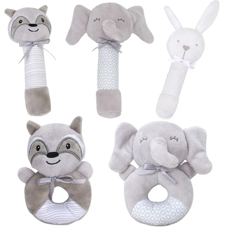 Toddler Toys Mobile Rattles Gift Musical-Montessori Animal Newborn-Baby Hand-Bell Soft