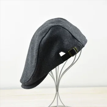 

Middle-aged men's caps autumn and winter woolen wool warm and cold-proof men's hat French retro style forward hat wool wool bout