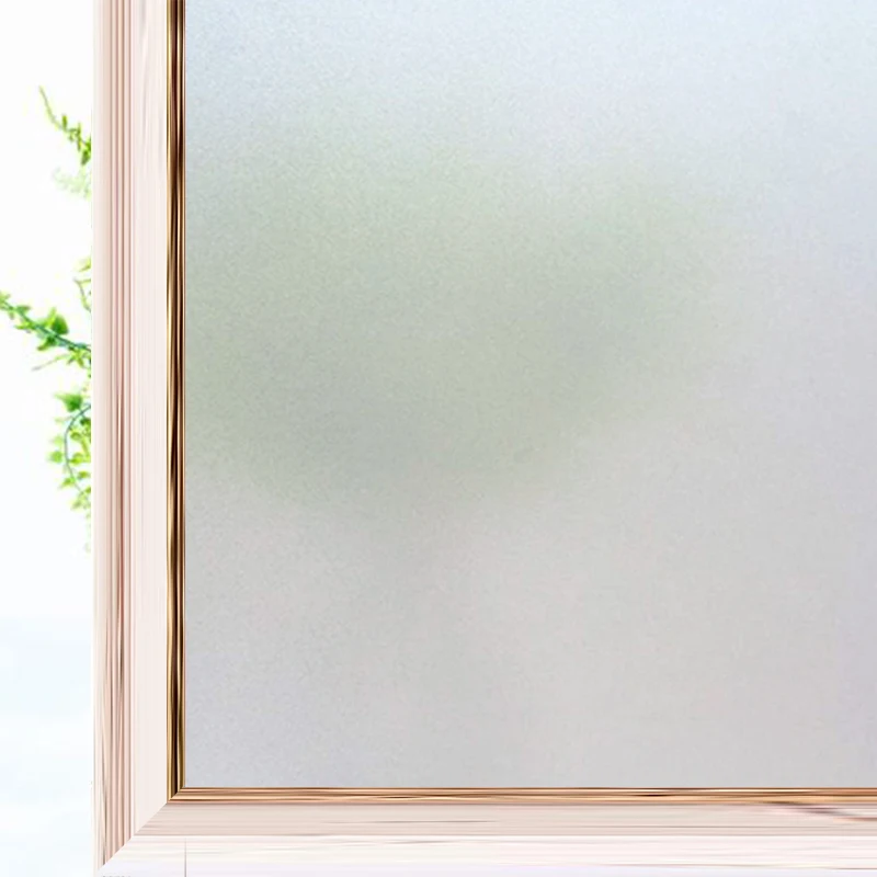 

White Frosted Matte Decorative Window Film Self-adhesive Privacy Protective Glass Sticker Stained Heat Insulation Window Decals
