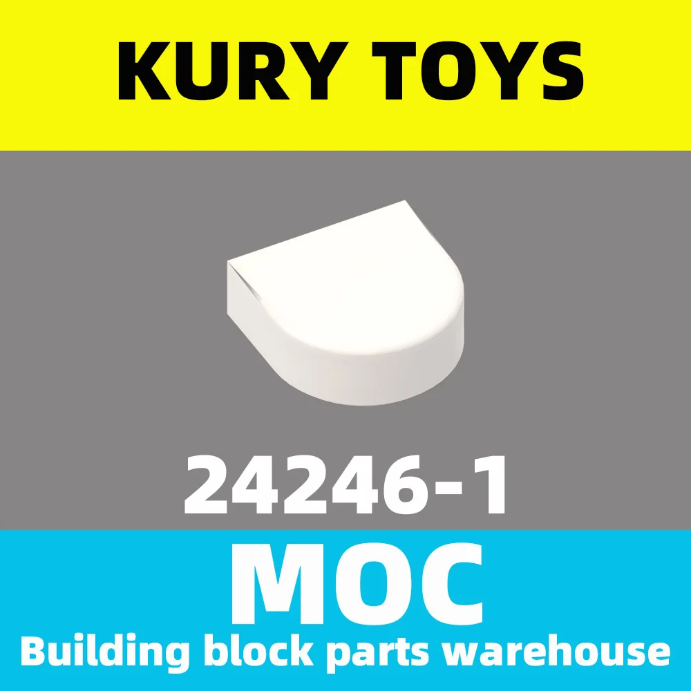 Kury Toys DIY MOC For 24246 100pcs Building block parts Tile Modified 1 x Half Circle Extended (Stadium) toy brick | Игрушки и хобби