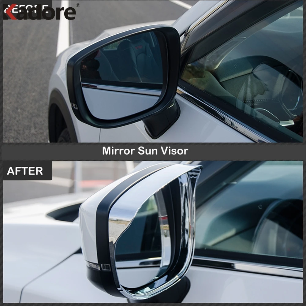 Для Mazda CX 5 CX5 2017 2018 2019 2020 KF ABS хромированный защитный козырек от солнца и дождя