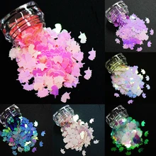 14 цветов! 8 мм блестки в форме единорога, переливчатая Радуга блестящие ломтики 3D художественные Блестки для ногтей