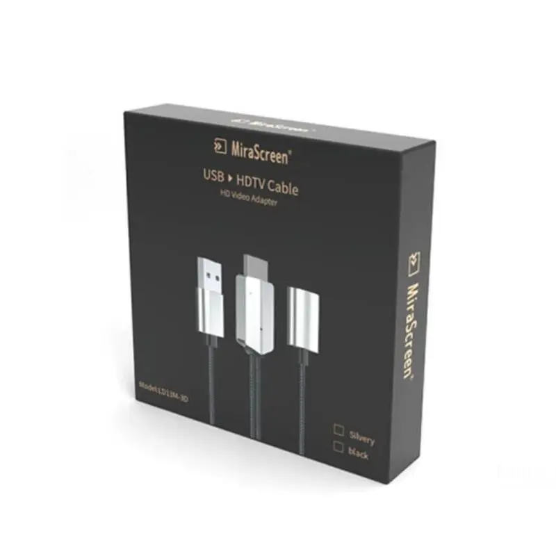 Mira экран USB к HDMI кабель 1080P HD tv Stick мобильный телефон к HDMI HD ТВ кабель адаптер для iOS Android HDMI экран плеер