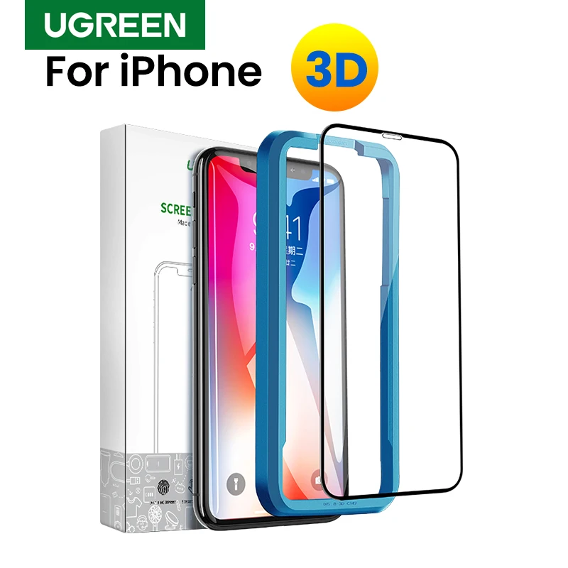Защитное стекло Ugreen для iPhone 7 X XS 3D протектор экрана из закаленного стекла 6 Plus Max 11