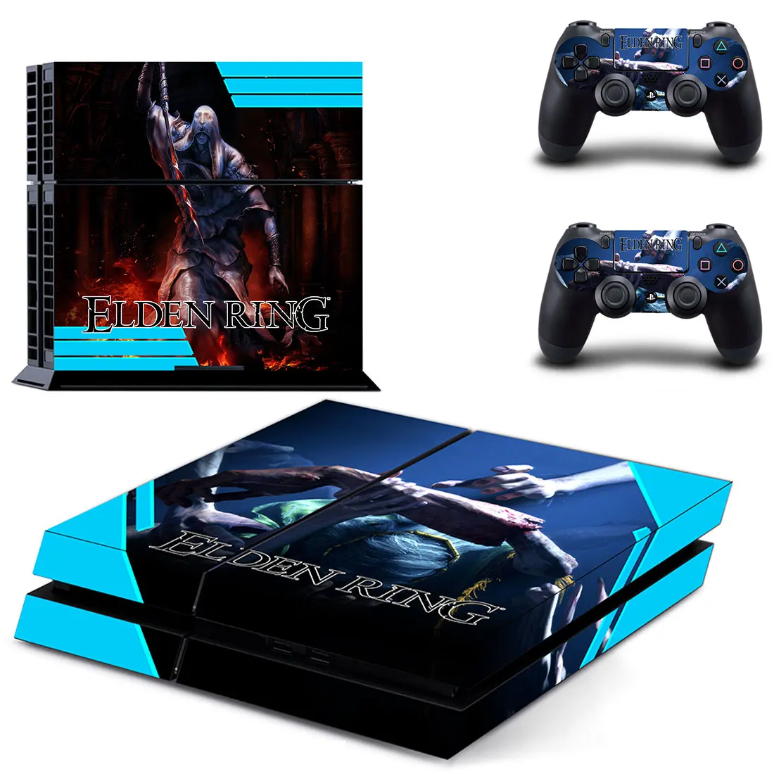 Игра Elden кольцо наклейка для PS4 наклейка для sony playstation 4 консоли и 2 контроллера кожи PS4 стикер винил