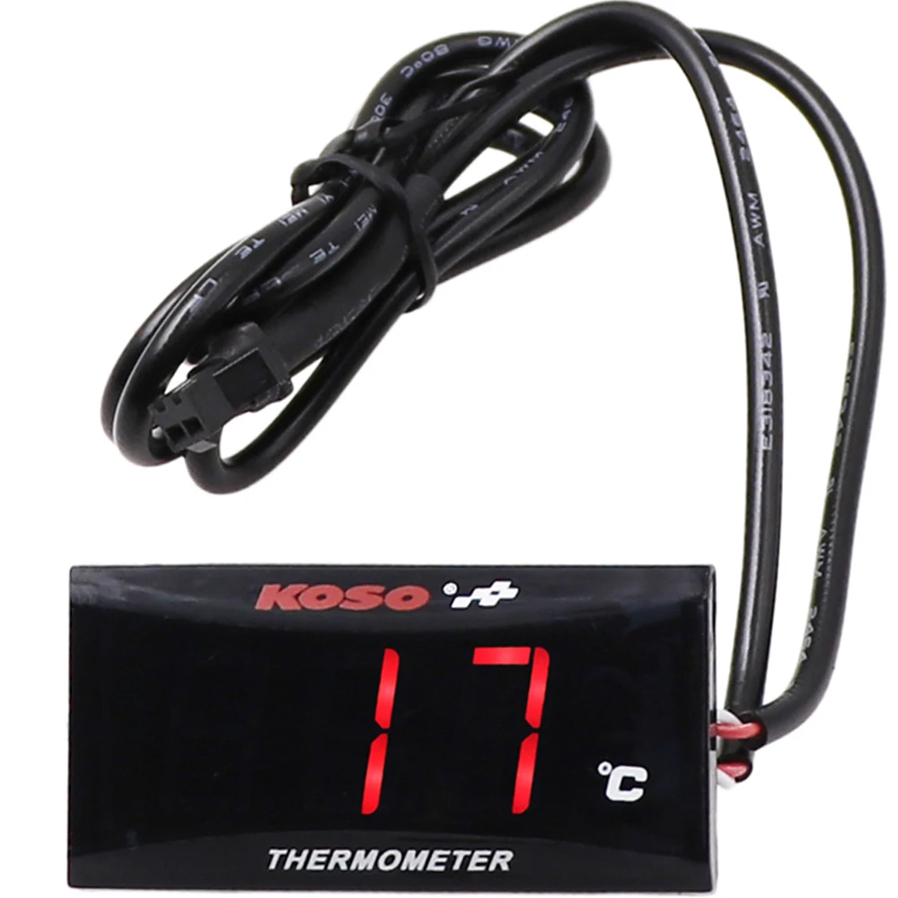 Super Slim Series Koso Digital Thermometer Voltmeter Kit Digital Display Instrument Meter Car Water Temperature Gauge Sensor