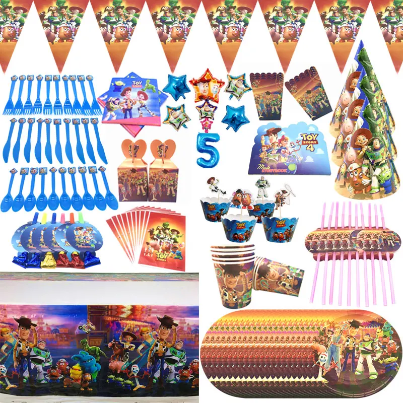 Disney Toy Story 4 вечерние принадлежности подарочные пакеты на день рождения