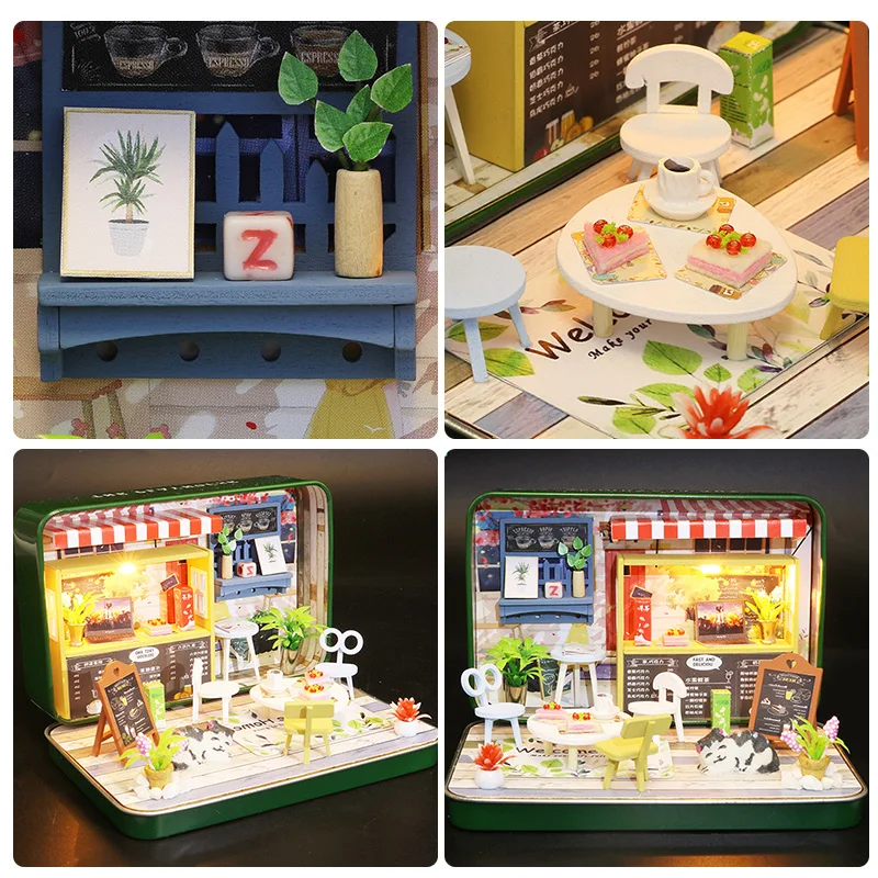 Кукольный домик CUTEBEE миниатюрный кукольный сделай сам с мебелью деревянный дом