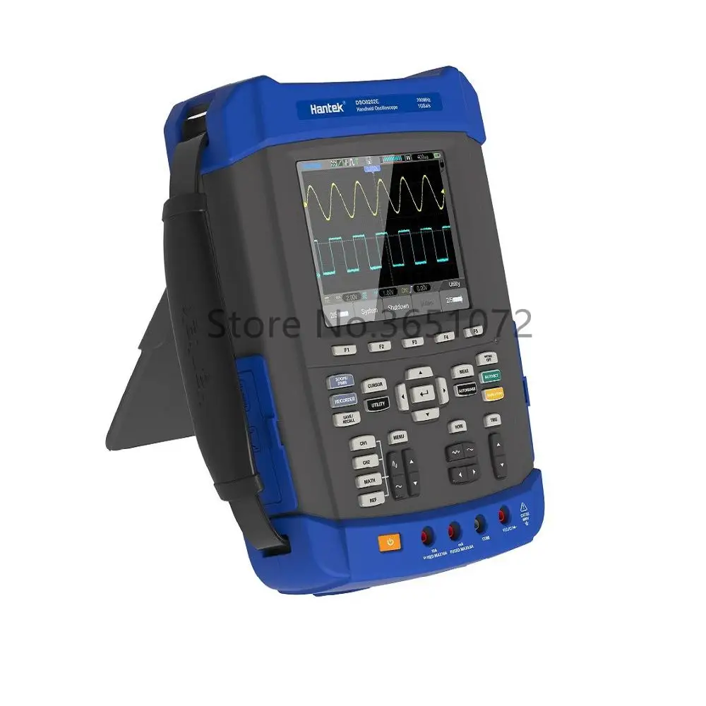 

Hantek DSO8202E 6 in 1 200MHz oscilloscope bandwidth 1GS/s sample rate 5.6 inch TFT Color LCD Display 2CH handheld oscilloscope