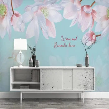 

Wallpaper mural custom nordic minimalist magnolia background wallpaper mural