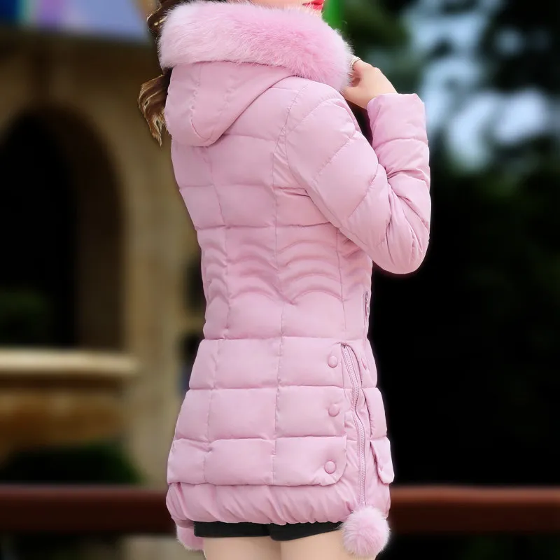 Парки из искусственного меха женские пуховики плюс размер XXXL женские s парки утепленная верхняя одежда с капюшоном зимнее пальто Женская куртка с хлопковой подкладкой
