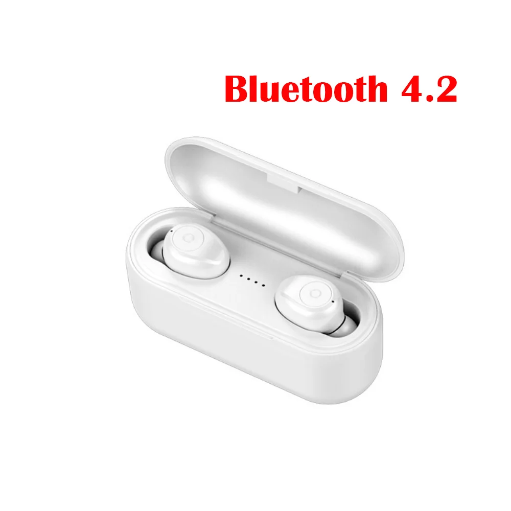 F9 TWS Bluetooth наушники 5,0/4,2 наушники PK i10 слуховой аппарат для redmi note 4 телефон беспроводные наушники стерео вкладыши зарядное устройство - Цвет: white Bluetooth 4.2