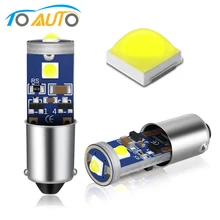 2 шт. Canbus BA9S BAX9S H21W T4W BAY9s ошибок Светодиодный лампочки Автомобильные парковки задним ходом Подсветка регистрационного номера авто светодиодные лампы 12 В