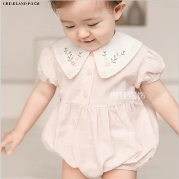 

Baby Girl Clothes Summer Newborn Baby Romper Jumpsuit For Girl Flower Princess Baby Clothes Girl Romper Cotton Baby Jumpsuits