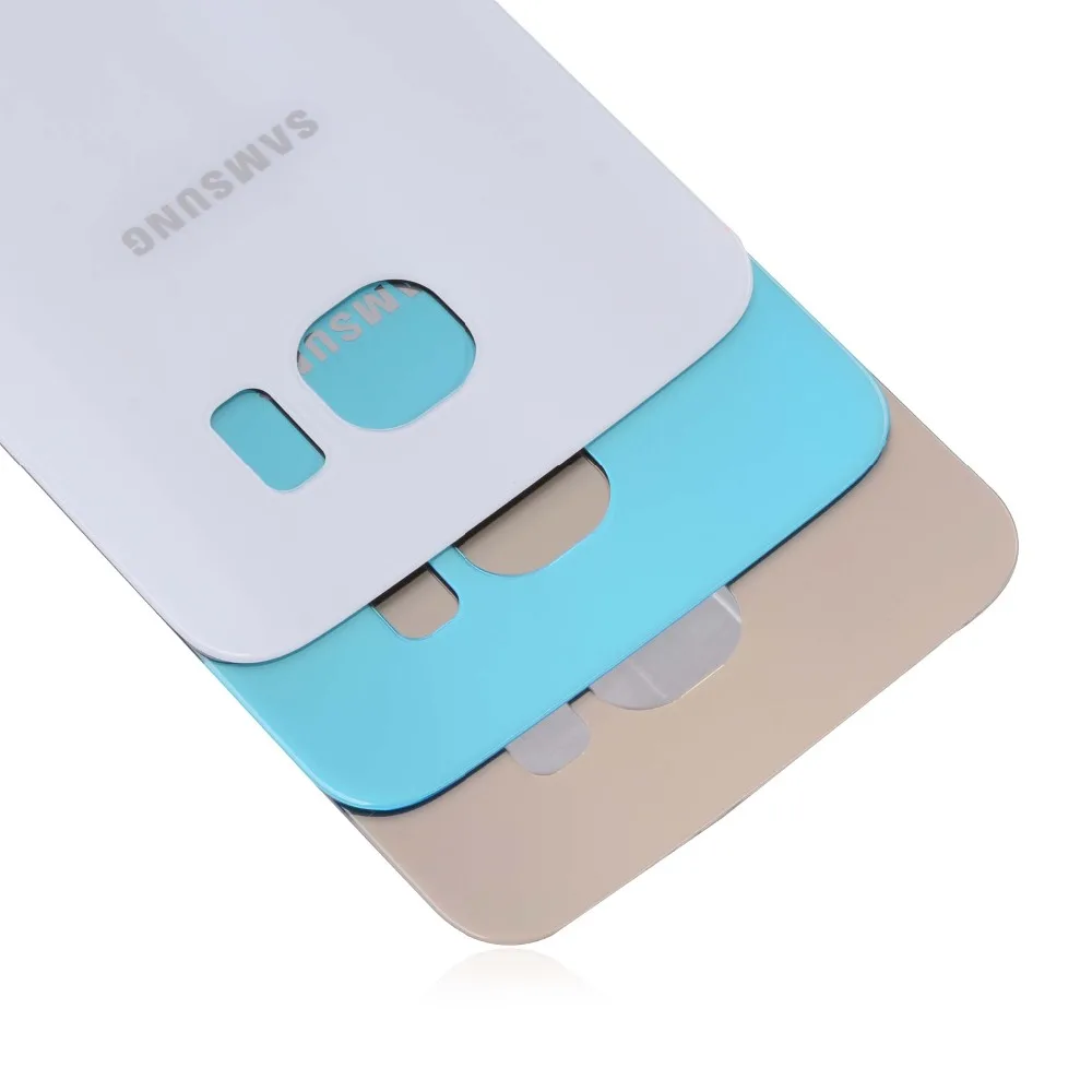 Задняя крышка батарейного отсека для Samsung Galaxy S6 задняя крышка корпуса батарейного отсека Запасные части