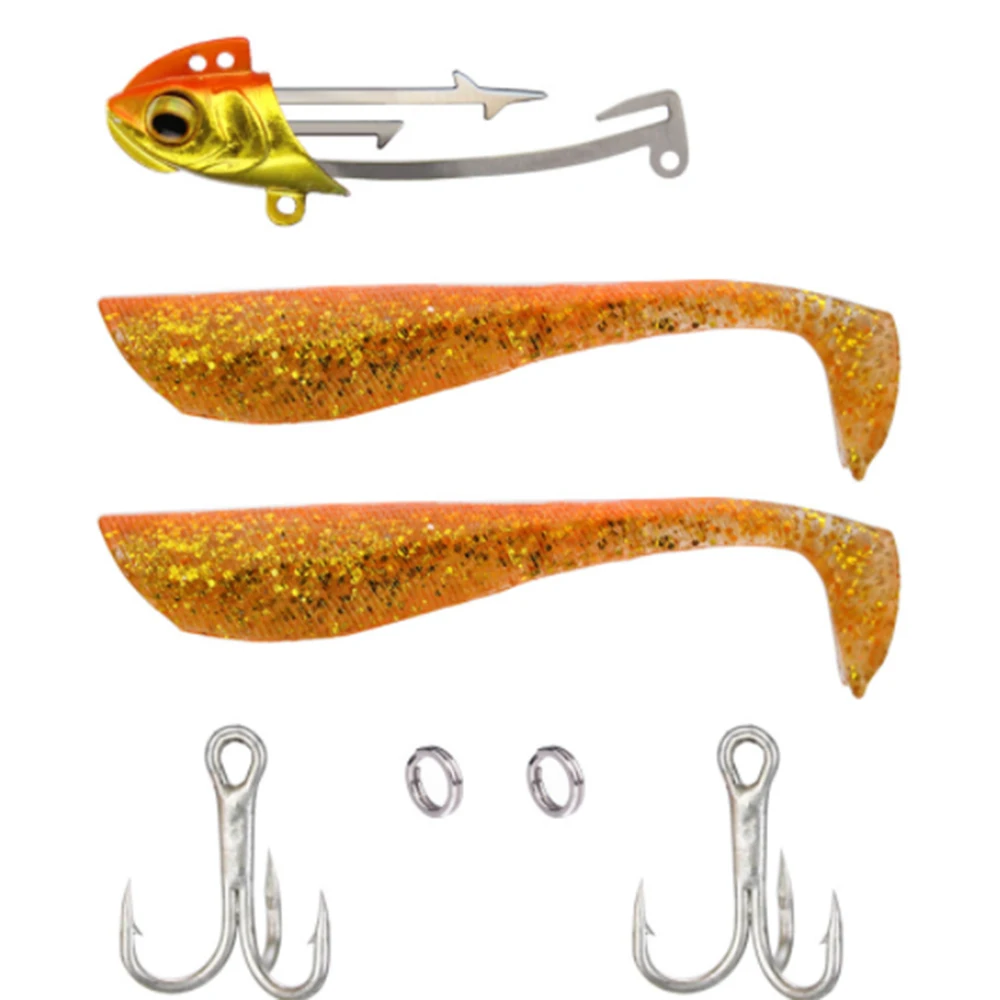 1 комплект свинцовая головка Мягкая приманка металлическая рыболовная джиг 19 г 23